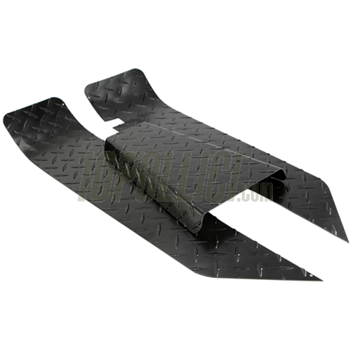 Set pedane in alluminio mandorlato SIP per Vespa PK50-125 - nere