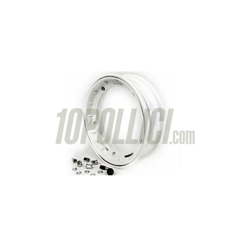 Alloy wheel rim FA Italia "SPORT" white 2.50-10 Tubeless