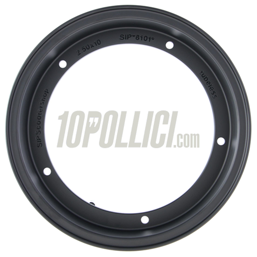 Alloy wheel rim SIP 2.0 matt black 2.50-10 Tubeless