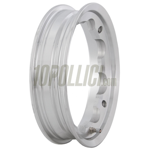 Alloy wheel rim SIP alloy polished 2.10-10 Tubeless Lambretta