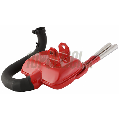 Marmitta SIP ROAD 2.0 "Sport Style" Vespa PX125-150, TS - Rossa
