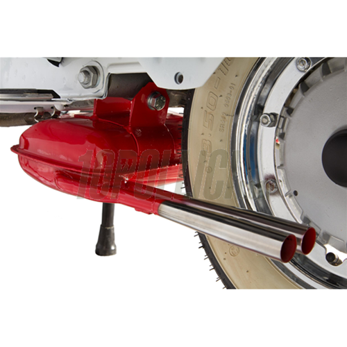 Marmitta SIP ROAD 2.0 "Sport Style" Vespa PX125-150, TS - Rossa