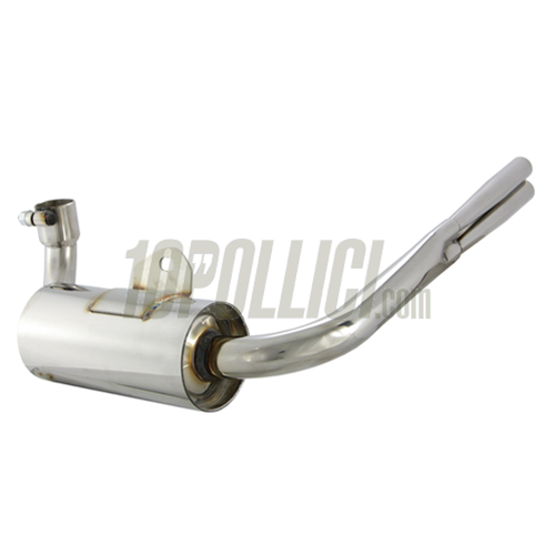Racing exhaust SIP "Vintage" Vespa VNA, VBA, Sprint, GL, PX, PE - stainless steel