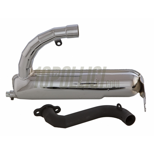 Racing exhaust SIP ROAD "Banana" Vespa 50, Special - chrome