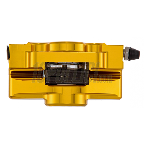 Brake caliper SIP 2 pistons Ø 31,5 mm, Vespa PX '98, MY, '11, kit GRIMECA - anodized gold