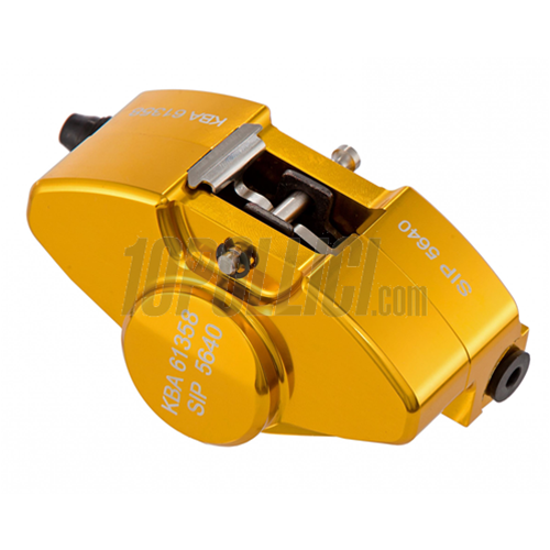 Brake caliper SIP 2 pistons Ø 31,5 mm, Vespa PX '98, MY, '11, kit GRIMECA - anodized gold