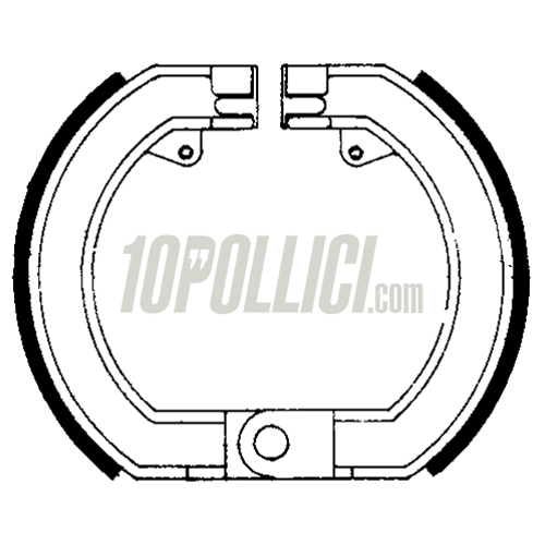 Ganasce freno RMS anteriori Vespa Sprint, GT, Rally, GS160, SS180, 150 GS VS5T