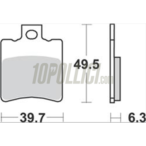 Brake pads GALFER for SIP brake caliper - S10