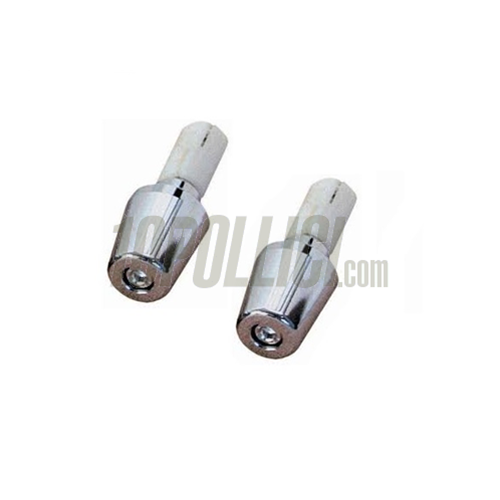 Handlebar End Weights, chrome, Ø clamping bush 17,5mm, 180 g