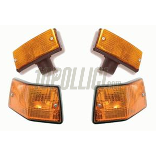 Indicator kit Vespa PX, front & rear, yellow