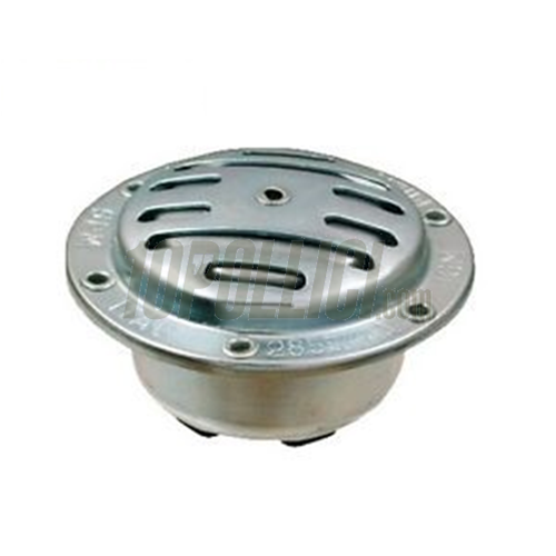 Horn for Vespa PX125-200, PE, Lusso Ø 72 mm, Volt: 12 AC, zinc coated, for models w/o battery