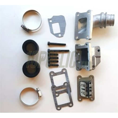 Intake manifold reed valve VMC Ø24 Vespa 50, Special, 90, 125 ET3 Primavera - 3 holes - for 24mm carburetors