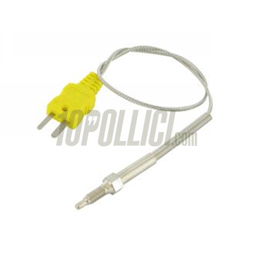 Sonda KOSO per termometro temperatura gas di scarico EGT, dritta, lunghezza cavo 285mm