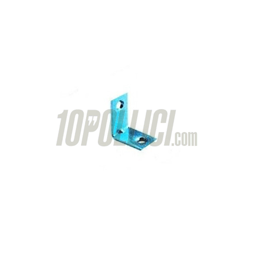 Plate angle 20x20mm, large 15mm, sp. 1.5mm, 2 holes d.5mm, galvanized
