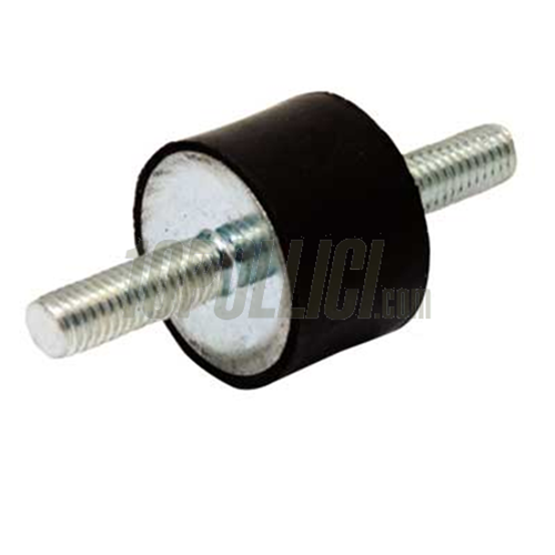 Silent block Ø20mm, h=15mm, male thread M6x18mm