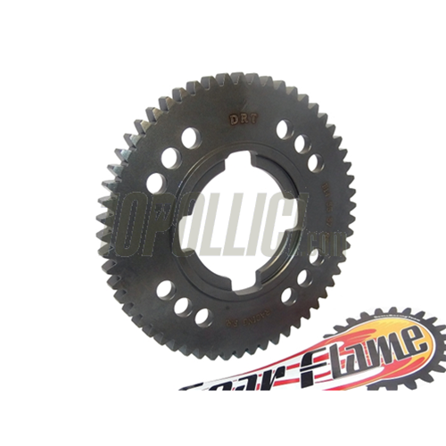 Ingranaggio 1a marcia z 57 DRT STEEL F1 per Vespa 50, 90, 125 ET3 Primavera, PK