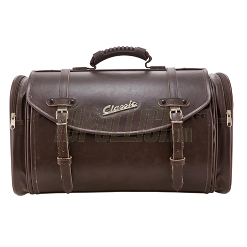 Bag SIP CLASSIC for rack Vespa, 480x300x270mm, 35 liters, real-leather imitation, brown
