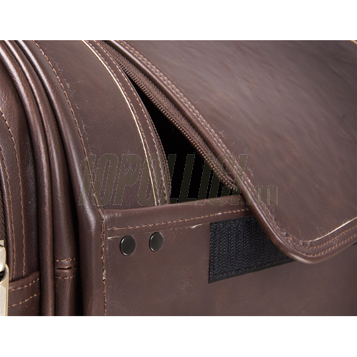 Bag SIP CLASSIC for rack Vespa, 480x300x270mm, 35 liters, real-leather imitation, brown