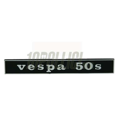 Badge Vespa 50S for rear Vespa 50 S