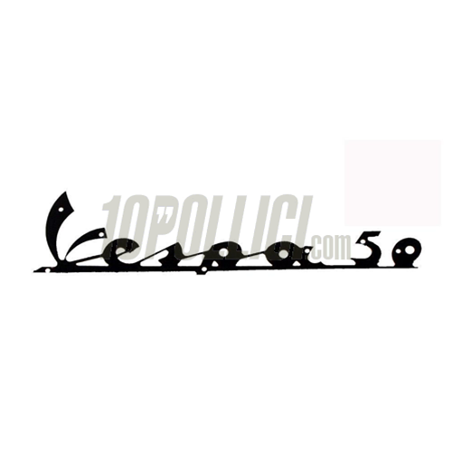 Badge Vespa 50 for legshield, Vespa 50