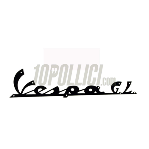 Badge Vespa GL for legshield, Vespa 150 GL - black