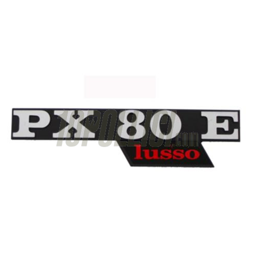 Targhetta PX80E per cofani laterali Vespa PX 80 E lusso