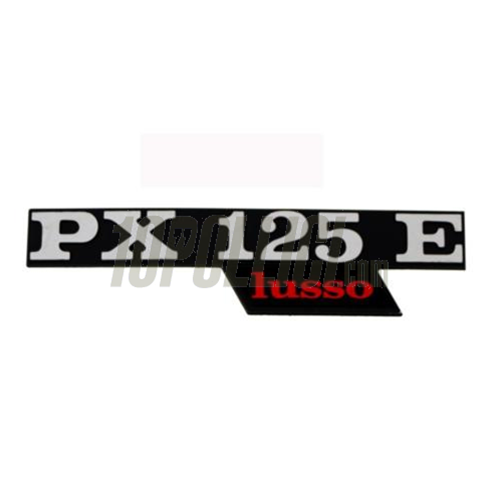 Targhetta PX125E per cofani laterali Vespa PX 125 E lusso