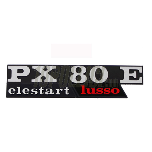 Badge PX80E for side panels Vespa PX 80 E Elestart lusso