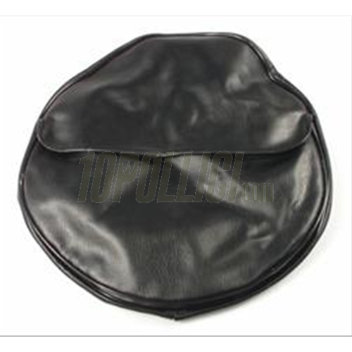 Spare wheel cover for 8" tyres, artificial leather, black, with bag