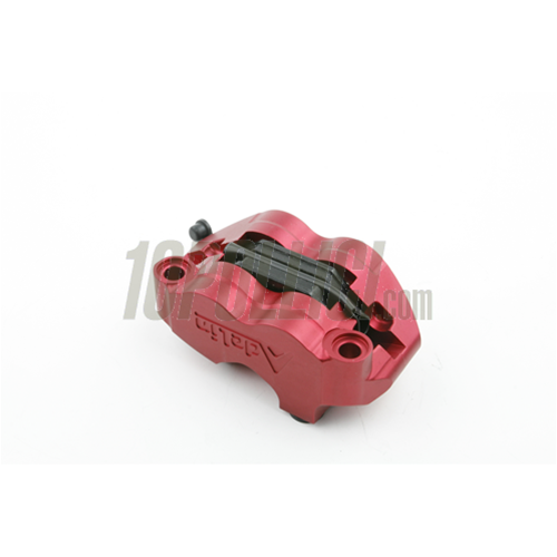 Pinza freno radiale ADELIN, 4 pistoncini, interasse fori 82mm, rossa