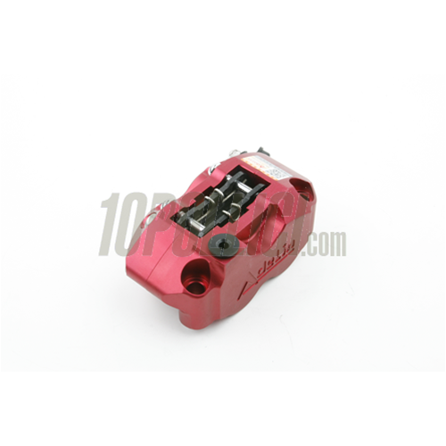 Pinza freno radiale ADELIN, 4 pistoncini, interasse fori 82mm, rossa