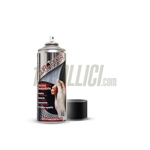 Vernice spray WRAPPER removibile - nero opaco