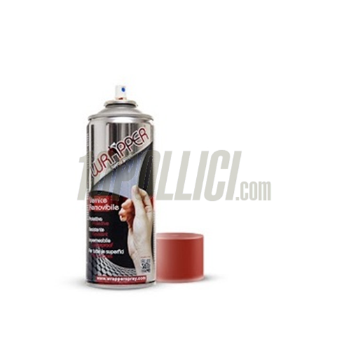 Spray paint WRAPPER removable - flame red