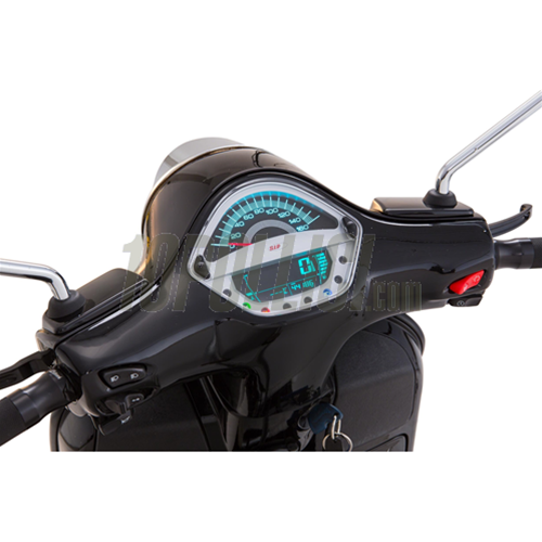 Speedometer rev counter SIP for Vespa 125-300cc GTS, GTS Super '14, 160Km/h-mph, 16.000rpm, face silver, white numbers