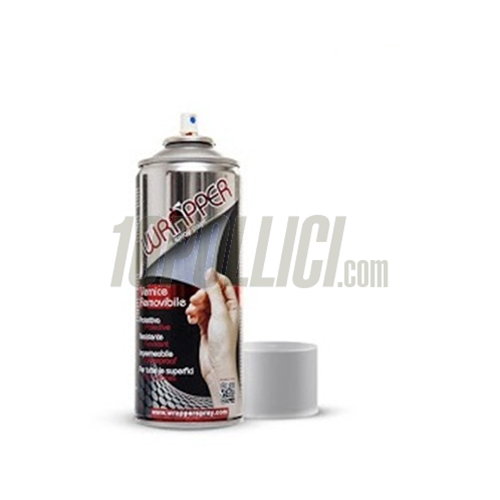 Spray paint WRAPPER removable - silver