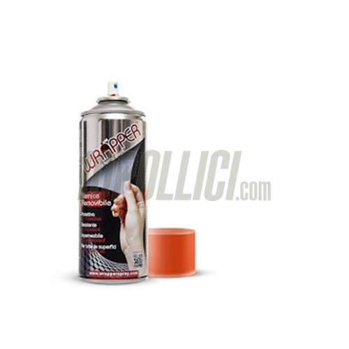 Spray paint WRAPPER removable - pure orange