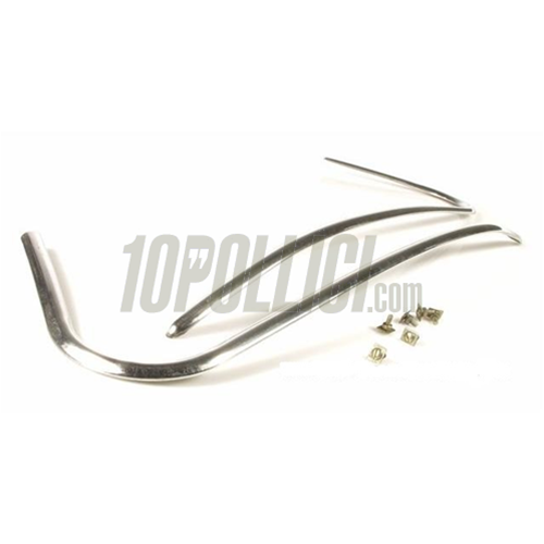 Decorative trims sidepanel Vespa 125 VNB 3-5T, 150 VBB 1T 71001-> VBB 2T, aluminium, 2 pcs