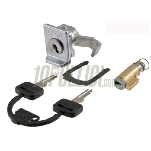 Kit serrature bloccasterzo e bauletto portaoggetti ZADI per Vespa PX, GT, GL, Sprint, Super, lunghezza 38,5mm, larghezza guida bloccasterzo: 4mm
