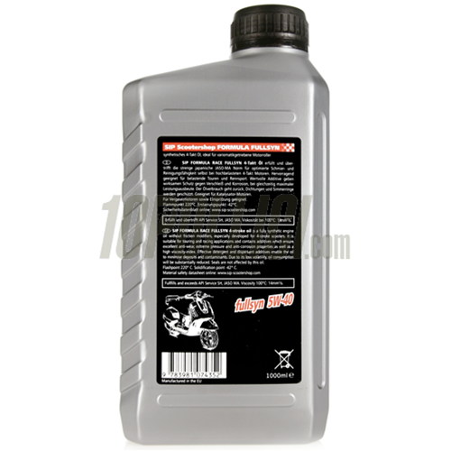 4-Stroke Oil SIP Formula, 5W-40, synthetic, 1000ml, 12 bottles