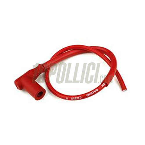Spark plug cap + wire Racing NGK, red