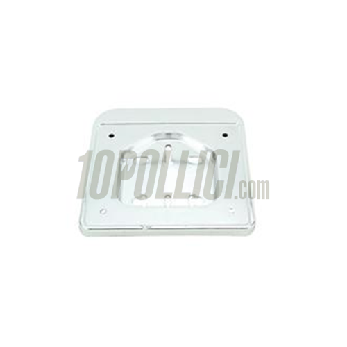 Number plate frame for mopeds, 143x120, chrome