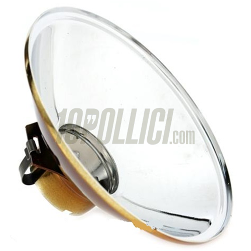 Headlamp reflector SIEM for Vespa 50 SS, 90 SS, 125 ET3 Primavera, Super, 125-150 VNB3-6, VBA, VBB, GS150, GS160, Ø 115 mm