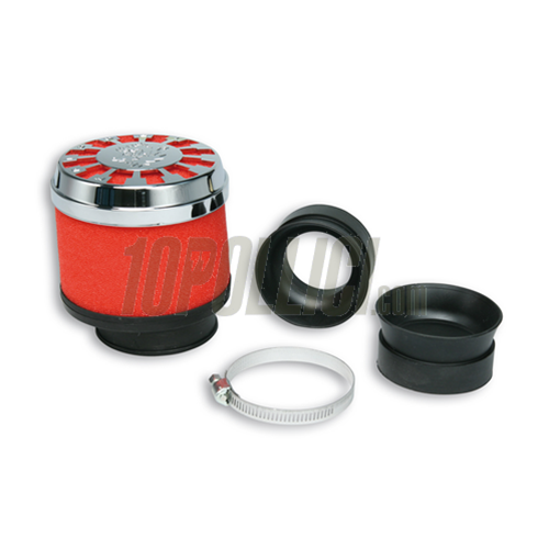 Filtro aria RED FILTER MALOSSI E13 Ø 42 / 50 / 60 dritto per carburatori PHBH - MIKUNI - KEIHIN