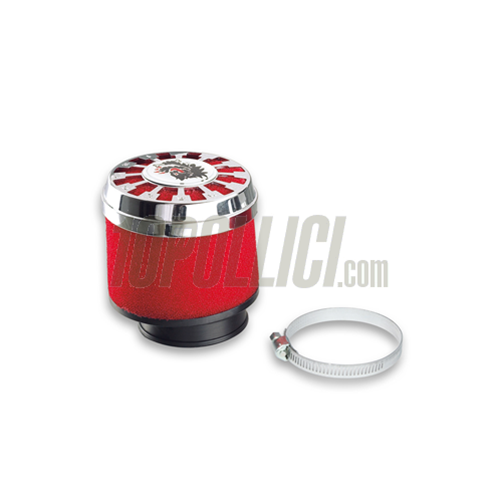 Racing air filter RED FILTER MALOSSI E13 Ø 60 streight for PHBG 15-21, PHBL 20-26 carburetors