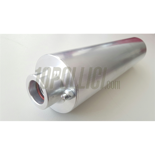 Exhaust silencer MD RACING Øe=60mm, Øi=20mm, inlet Ø=22mm, L=260mm, aluminium