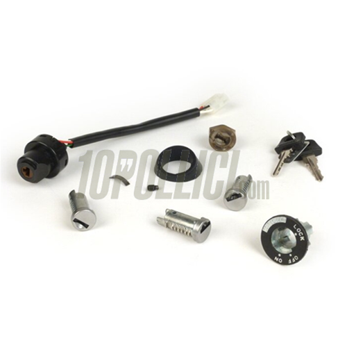 Steering lock / ignition switch set, for Vespa PK S, XL, XL2, Automatica, PX, PE, '98, MY, '11, T5, Cosa