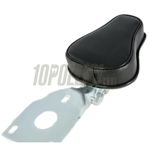 Child Safety Seat, for Vespa 125 VNA, GT, TS, 150 VBA, Super, Sprint, PX, PE, artificial leather, black