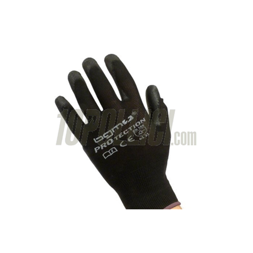 Workshop gloves -BGM PRO-tection- 100% Nylon with Polyurethan coating - size 09 (L)