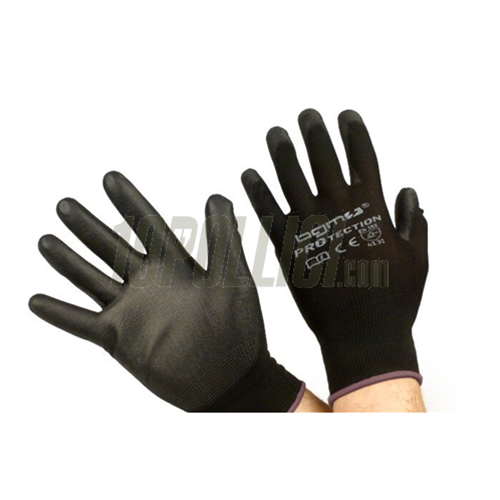 Workshop gloves -BGM PRO-tection- 100% Nylon with Polyurethan coating - size 09 (L)