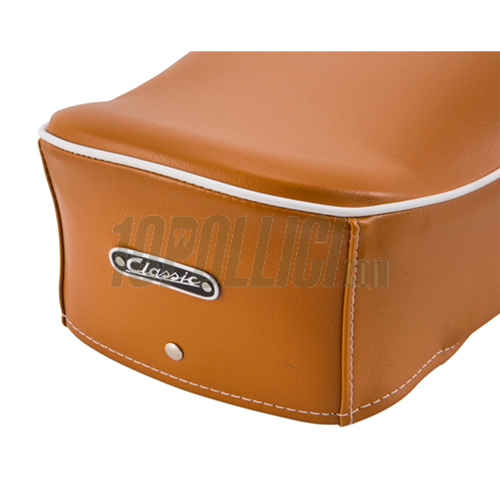 Sella SIP "Classic" per Vespa 125 VNA, VNB, GT, GTR, Super, TS, 150 VBA, VBB, GL, Sprint, Super - MARRONE CHIARO